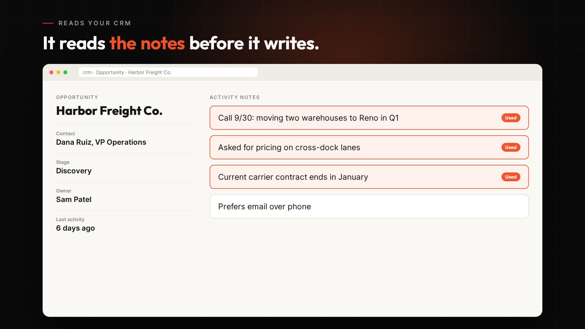MailRocket.ai product screen (sample data)